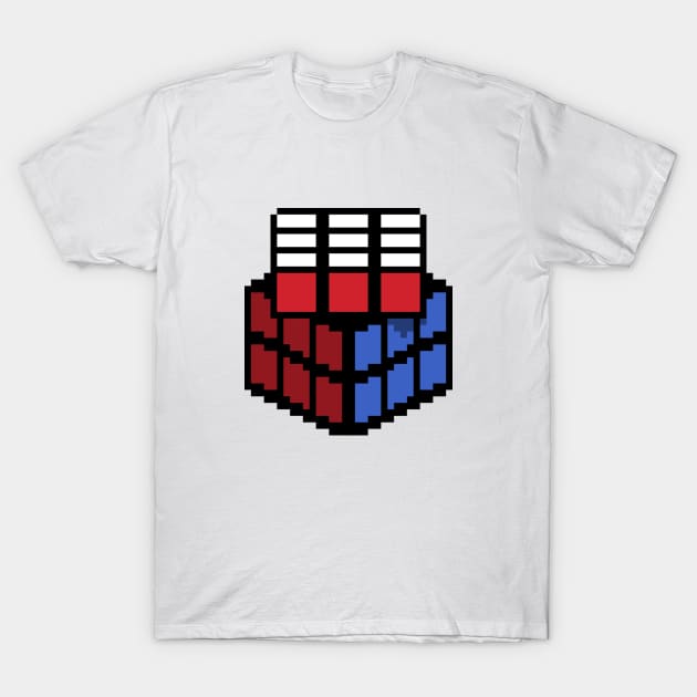 Pixel Rubik's cube T-Shirt by Lukaru